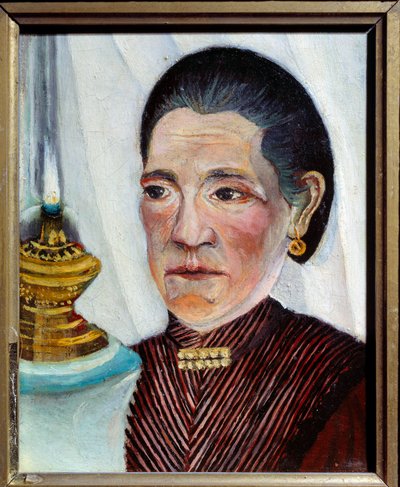 Portret van de tweede vrouw van de kunstenaar door Henri J.F. Rousseau