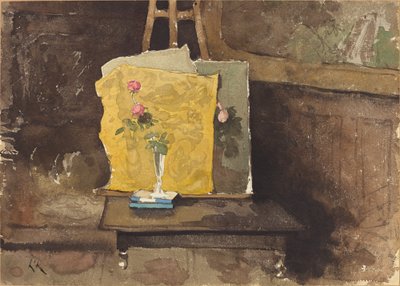 Een Hoek van een Studio door Henri Joseph Harpignies