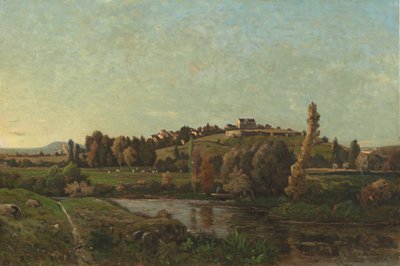 Landschap in Auvergne, 1870 door Henri Joseph Harpignies