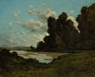 De Rivier Loire bij Nevers door Henri Joseph Harpignies