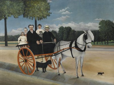 De kar van oude Junier door Henri Julien Félix Rousseau