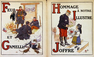 Vuur en mess tin, en eerbetoon aan maarschalk Joffre, illustratie uit 