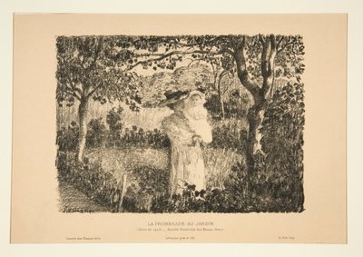 De wandeling in de tuin door Henri Lebasque