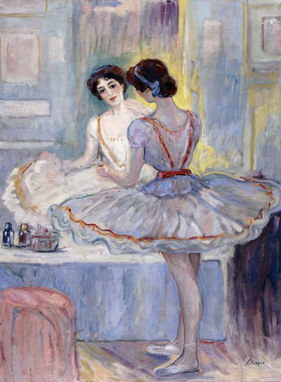 Juffrouw Zambelli in haar Kleedkamer door Henri Lebasque
