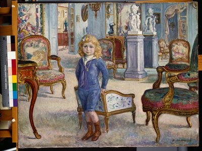 Paul de Camondo in het Hotel de Camondo door Henri Lebasque