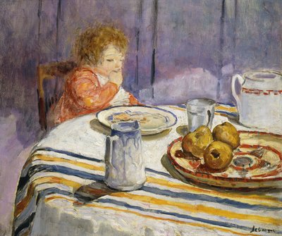 Het ontbijt; Le Petit Dejeuner door Henri Lebasque