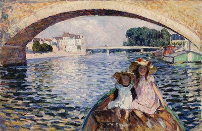 Jonge Meisjes op een Schuit door Henri Lebasque