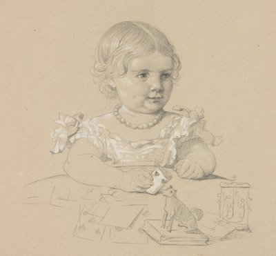 Portret van een Kind door Henri Lehmann