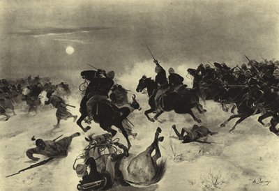 Slag bij Kassassin, 1882 door Henri Louis Dupray