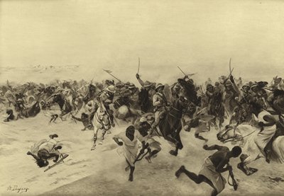 Slag bij Omdurman, 1899 door Henri Louis Dupray