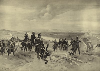 Slag bij St Cloud, 1814 door Henri Louis Dupray