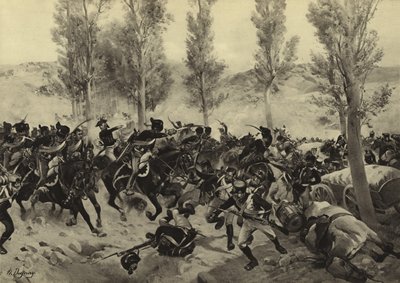 Slag bij Vitoria, 1813 door Henri Louis Dupray
