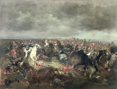 Maarschalk Ney (1769-1815) bij Waterloo door Henri Louis Dupray