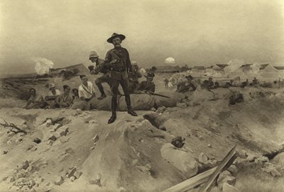 Belegering van Mafeking, 1900 (gravure) door Henri Louis Dupray