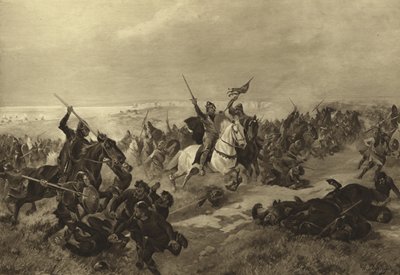 De Slag bij Hastings, 1066 door Henri Louis Dupray