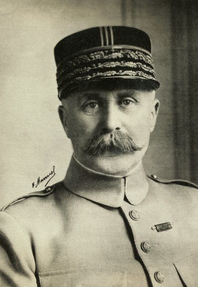 Portret van Marechal Petain (foto) door Henri Manuel