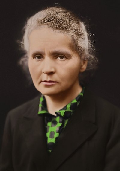Portret van Marie Curie ca. 1920 door Henri Manuel