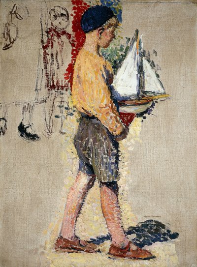 Jongen met Boot door Henri Martin