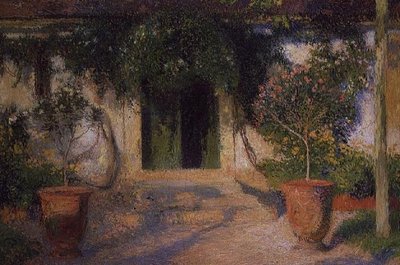 Ingang van een huis door Henri Martin