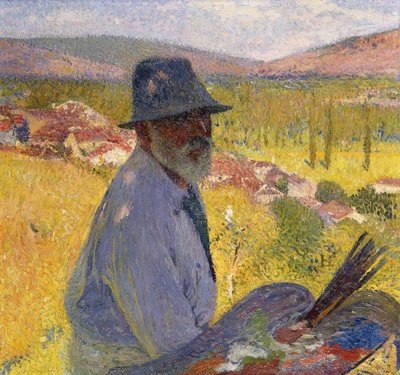 Zelfportret in La Bastide-du-Vert, 1905 door Henri Martin