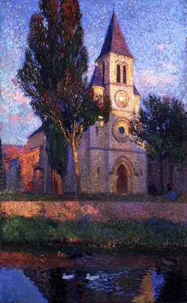 De kerk door Henri Martin