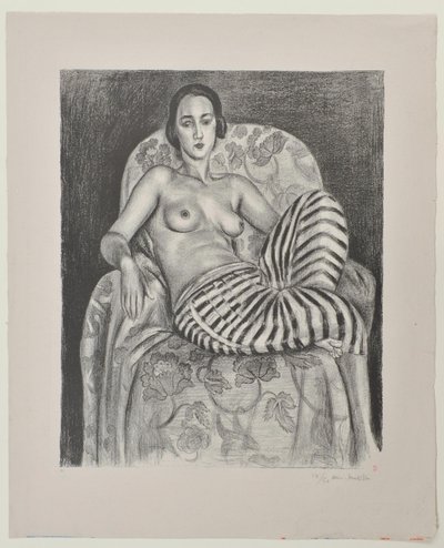 Grote odalisk met bayadèrebroek door Henri Matisse