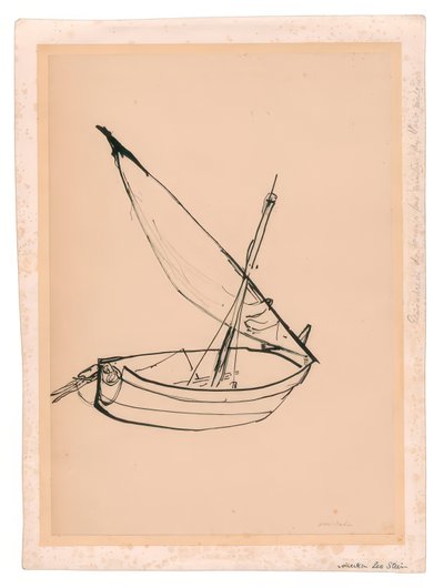 Vastgelopen vissersboot door Henri Matisse