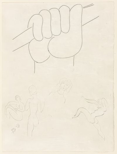 Le Guignon, plaat twee uit Poesies de Mallarmé door Henri Matisse