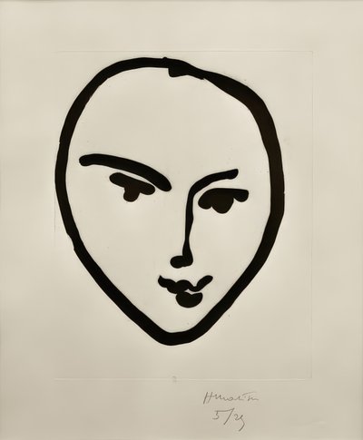 Nadia. Lachend masker door Henri Matisse