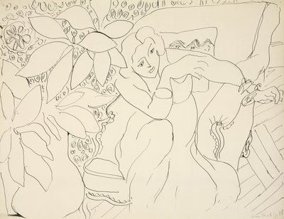 Zittende vrouw door Henri Matisse