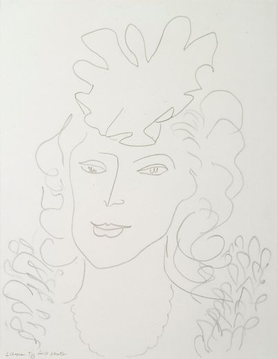 Vrouw met hoed door Henri Matisse