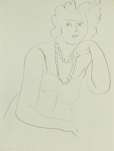 Vrouw met ketting door Henri Matisse