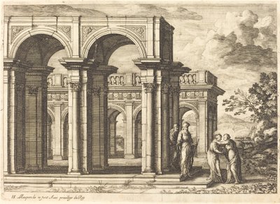 Ontmoeting van Maria en Elizabeth door Henri Mauperche