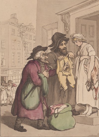 Kreten van Londen, nr. 7, Oude Kleren, 4 mei 1799 door Henri Merke