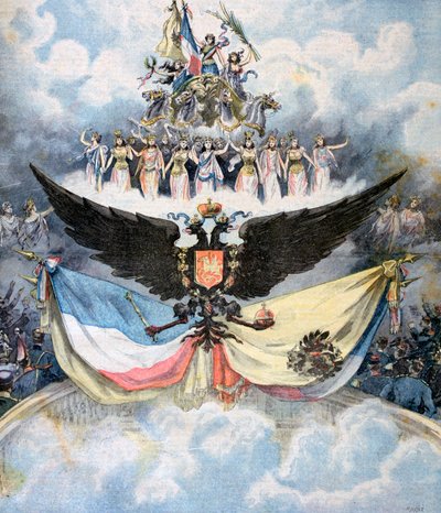 Vieringen in de Opera in Parijs ter ere van de Frans-Russische Dubbele Alliantie, 1893 door Henri Meyer