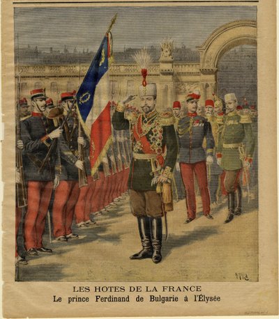 Ferdinand I van Bulgarije in het Élysée Paleis door Henri Meyer