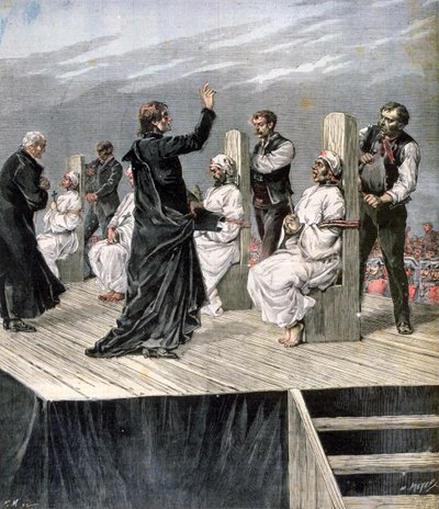 Wurging van anarchisten in Xeres, Spanje, 1892 door Henri Meyer