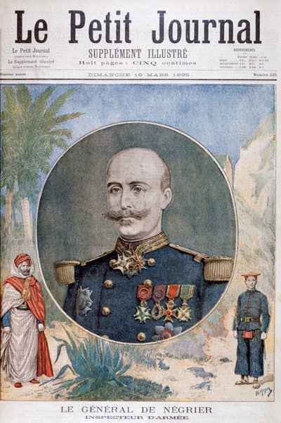 Generaal de Négrier, inspecteur-generaal van het Franse leger, 1895 door Henri Meyer