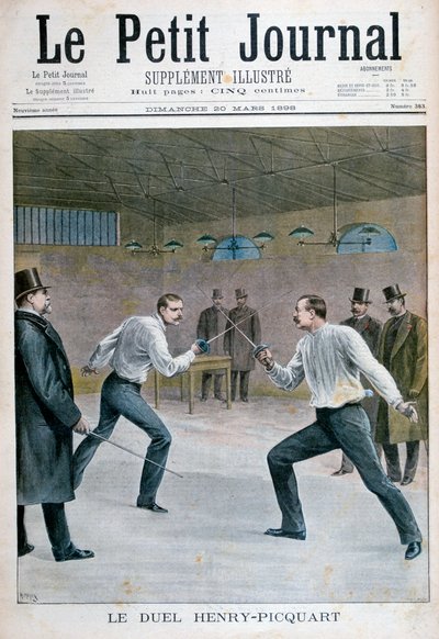 Henry-Picquart duel, 1898 door Henri Meyer