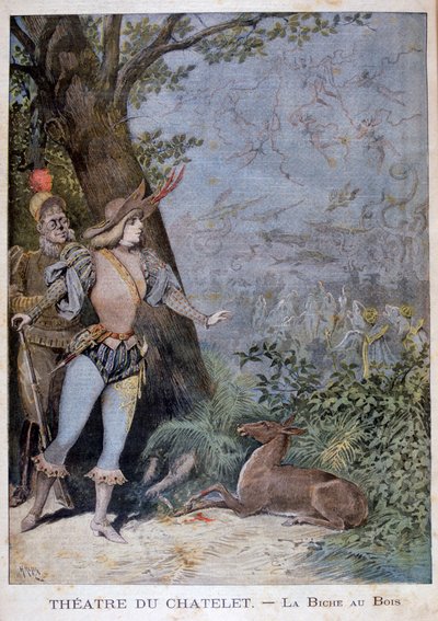 La Biche au Bois, Théâtre du Châtelet, Parijs, 1896 door Henri Meyer