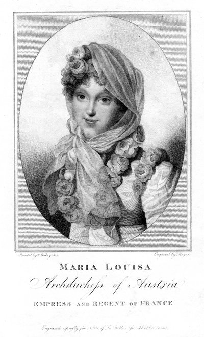 Maria Louisa, Aartshertogin van Oostenrijk, 1813 door Henri Meyer