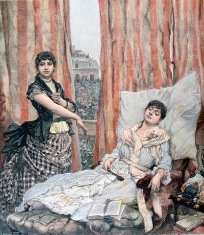 Morphiamania, 1891 door Henri Meyer