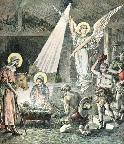Geboorte in Bethlehem door Henri Meyer
