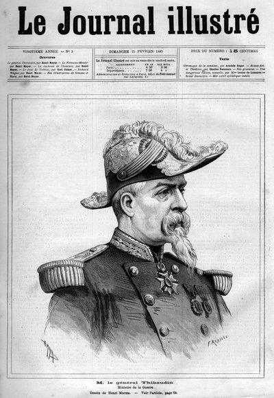 Portret van Jean Thibaudin, Franse generaal en politicus (1822-1905) - Omslag van 