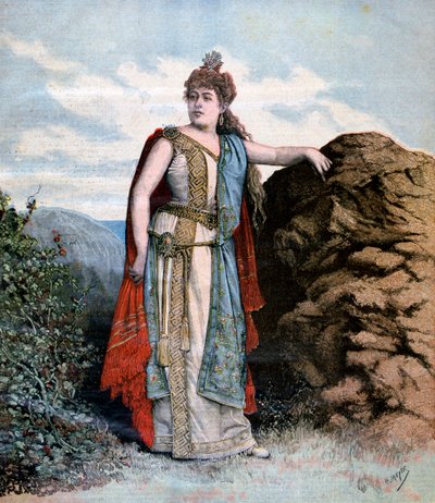 Renee Richard in de opera Sapho, 1893 door Henri Meyer