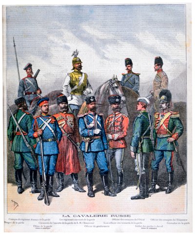 Russische cavalerie door Henri Meyer