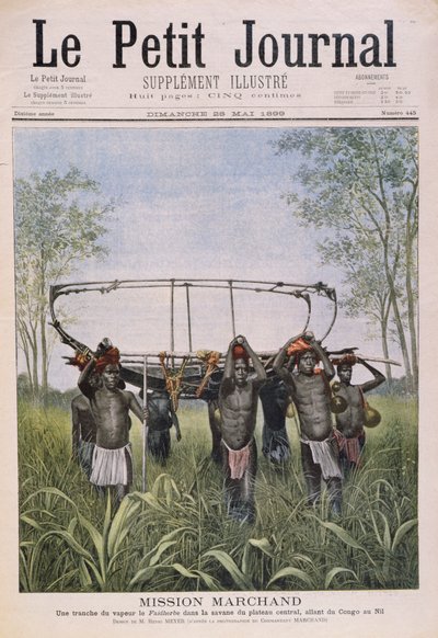 De Marchand-missie reist van de Congo naar de Nijl, uit Le Petit Journal, 28 mei 1899 door Henri Meyer