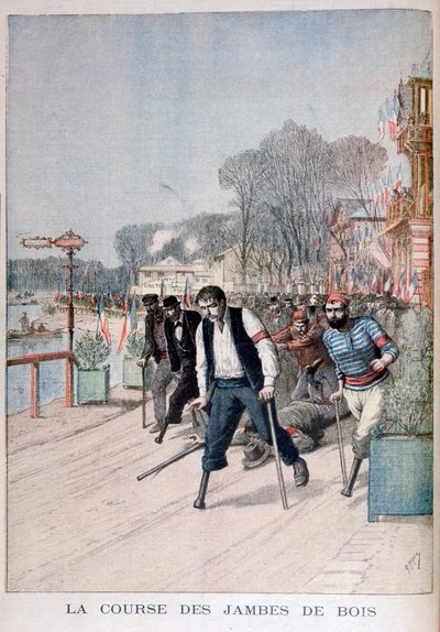 De race van de houten benen, 1895 door Henri Meyer