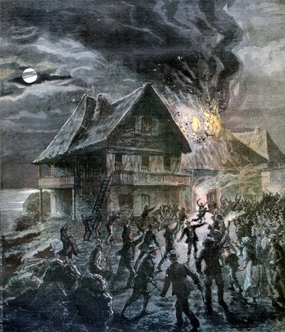 De opstand op het eiland Sercq, 1892 door Henri Meyer