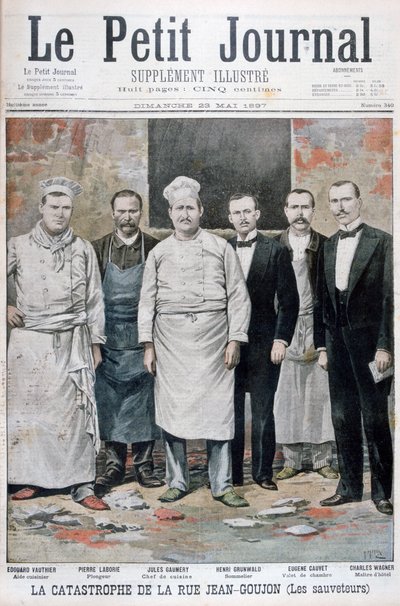 De catastrofe van Rue Jean-Goujon, Parijs, 1897 door Henri Meyer